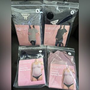 Destination Maternity Bundle Core Tee and Seamless Maternity Nursing Cami Bundle